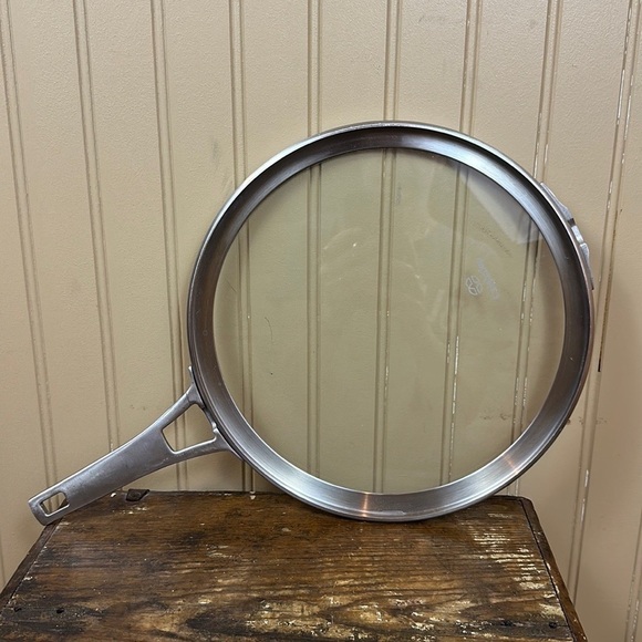 Calphalon Premier Space Saving Flat Glass Lid 10” Diameter Replacement lid only - Picture 1 of 6